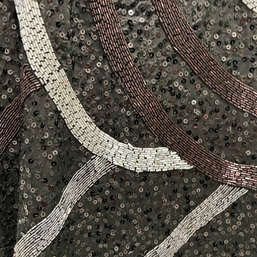 Guess Black and Silver Sequin Mini Party Dress - Picture 5 of 6